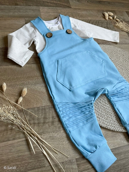 Preview: Sommersweat Uni - Maike - hellblau - 154